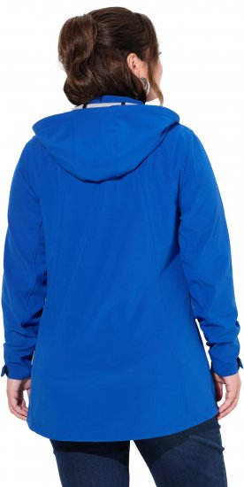 Ulla Popken HYPRAR Triple Function Longline Softshell Jacket Peacock Blue - Jacken - 