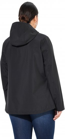 Ulla Popken HYPRAR Toggle Button Microfleece Lined Jacket Black - Jacken - 