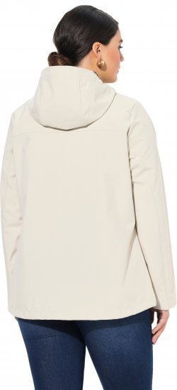 Ulla Popken HYPRAR Toggle Button Microfleece Lined Jacket Light Champagne - Jacken - 