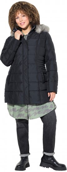 Ulla Popken HYPRAR Quilted Jacket Black - Jacken - 