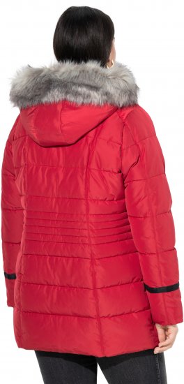 Ulla Popken HYPRAR Quilted Jacket Ruby Red - Jacken - 