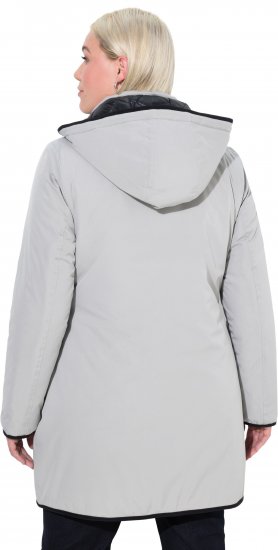 Ulla Popken HYPRAR Reversible Quilted Jacket Medium Grey - Jacken - 