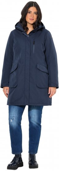 Ulla Popken HYPRAR Drawstring Waist Parka Navy - Jacken - 