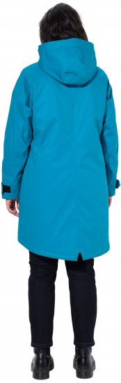 Ulla Popken HYPRAR Triple-Function Longline Jacket Turquoise - Jacken - 