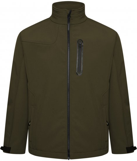 Kam Jeans KV132 Softshell Panelled Jacket Olive - Herren jacken - Herren Jacken in großen Größen