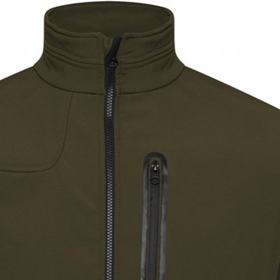 Kam Jeans KV132 Softshell Panelled Jacket Olive - Herren jacken - Herren Jacken in großen Größen