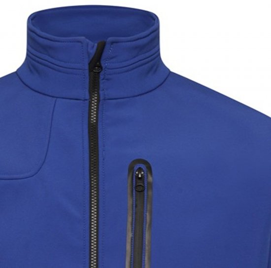 Kam Jeans KV132 Softshell Panelled Jacket Royal Blue - Herren jacken - Herren Jacken in großen Größen