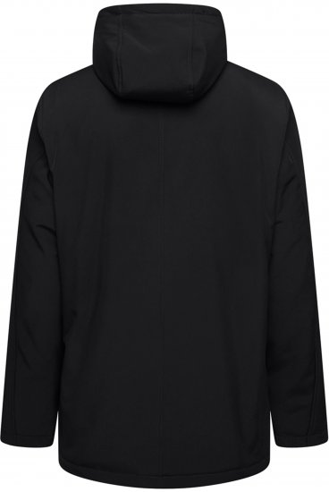 Kam Jeans KV144 Long Quilted Softshell Parka Black - Herren jacken - Herren Jacken in großen Größen