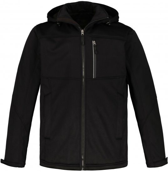 JP1880 Jacket Fleece Lined Softshell Black - Herren jacken - Herren Jacken in großen Größen