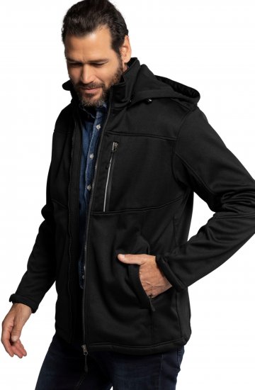JP1880 Jacket Fleece Lined Softshell Black - Herren jacken - Herren Jacken in großen Größen