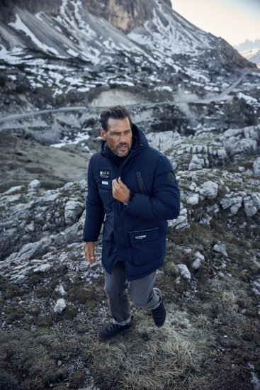 JAY-PI Warm Quilted Parka Dual Function, Wind and Water Repellant Navy - Herren jacken - Herren Jacken in großen Größen