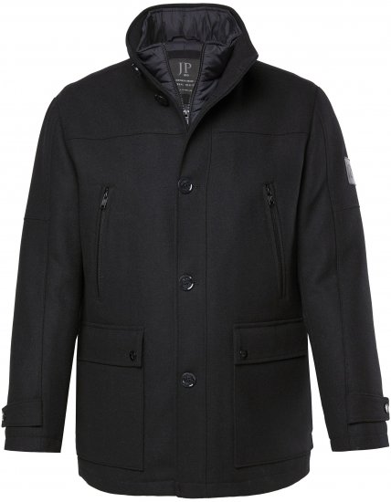 JP1880 Jacket Water-repellent Warm Black - Herren jacken - Herren Jacken in großen Größen