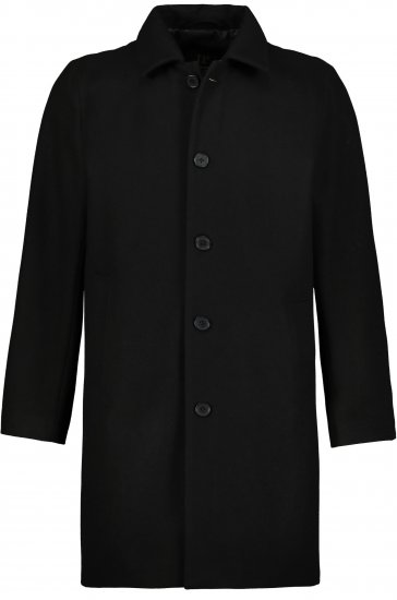 JP1880 Coat Wool Blend Water Repellent Black - Herren jacken - Herren Jacken in großen Größen
