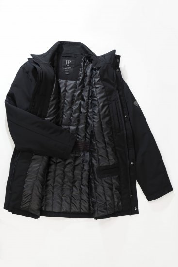 JP1880 Jacket Business Waterproof Black - Herren jacken - Herren Jacken in großen Größen