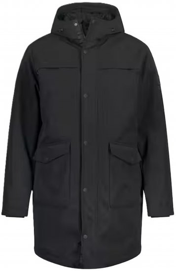 JP1880 Parka Warm Sleeves with Windcuffs Black - Herren jacken - Herren Jacken in großen Größen