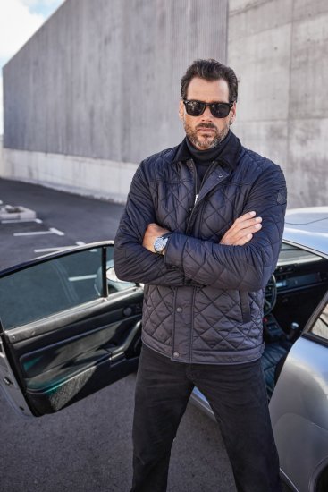 JP1880 Jacket Quilted Black - Herren jacken - Herren Jacken in großen Größen