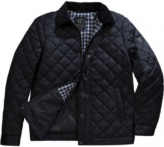 JP1880 Jacket Quilted Black - Herren jacken - Herren Jacken in großen Größen