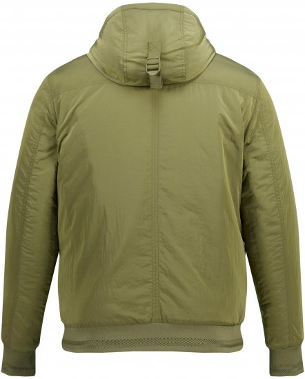 STHUGE Bomber Jacket With Hood Green - Herren jacken - Herren Jacken in großen Größen