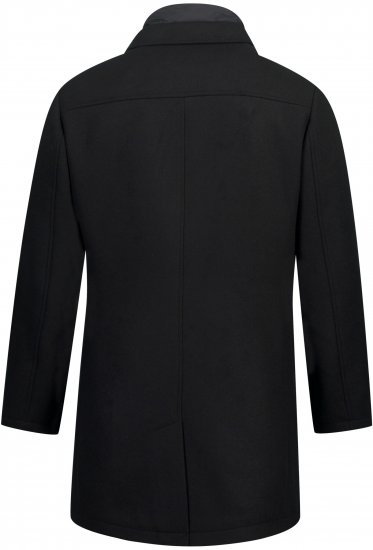 JP1880 Coat Wool Blend Quilted Black - Herren jacken - Herren Jacken in großen Größen
