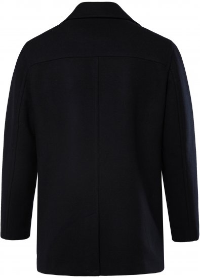 JP1880 Caban Short Double-breasted Overcoat Navy - Herren Jacken in großen Größen - Herren Jacken in großen Größen