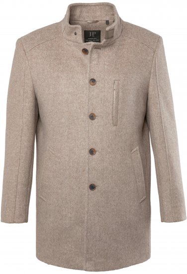 JP1880 Coat Wool Blend Beige Melange - Herren jacken - Herren Jacken in großen Größen