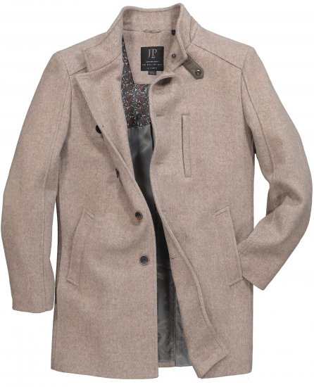 JP1880 Coat Wool Blend Beige Melange - Herren jacken - Herren Jacken in großen Größen