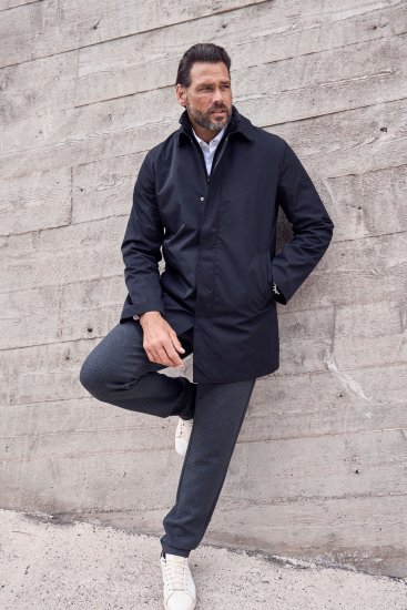 JP1880 Business Coat Zip-out Panel Black - Herren jacken - Herren Jacken in großen Größen