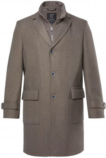 JP1880 FLEXNAMIC Mantel Quilted Insert Brown - Herren jacken - Herren Jacken in großen Größen