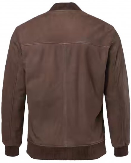 JP1880 Jacket Buffed Nubuck Lamb Leather Brown - Herren jacken - Herren Jacken in großen Größen
