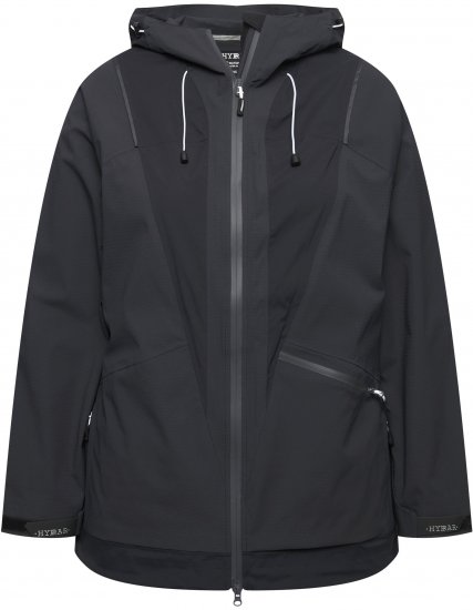 Ulla Popken Functional Reflective Waterproof Jacket Black - Jacken - 