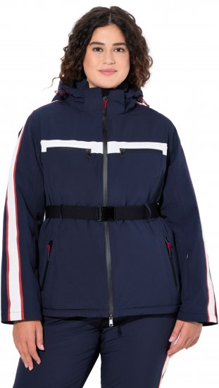 Ulla Popken Triple Function Racing Stripe Jacket Navy - Jacken - 