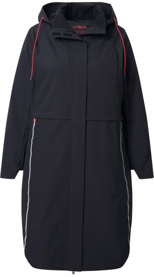 Ulla Popken Extra Long Functional Coat Black - Jacken - 