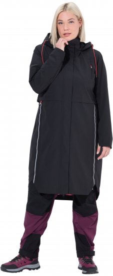 Ulla Popken Extra Long Functional Coat Black - Jacken - 