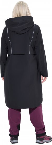 Ulla Popken Extra Long Functional Coat Black - Jacken - 