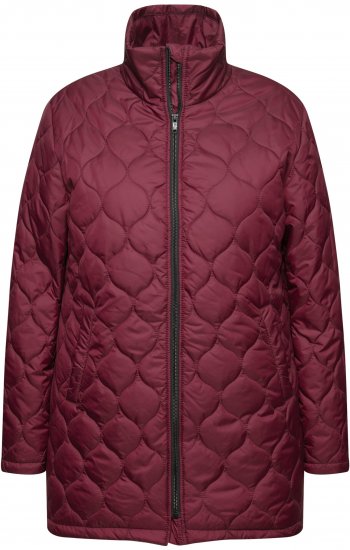 Ulla Popken HYPRAR Water-Repellent Quilted Jacket Wine Red - Jacken - 