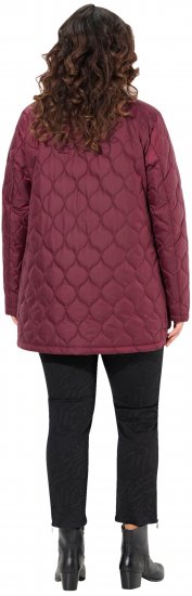 Ulla Popken HYPRAR Water-Repellent Quilted Jacket Wine Red - Jacken - 