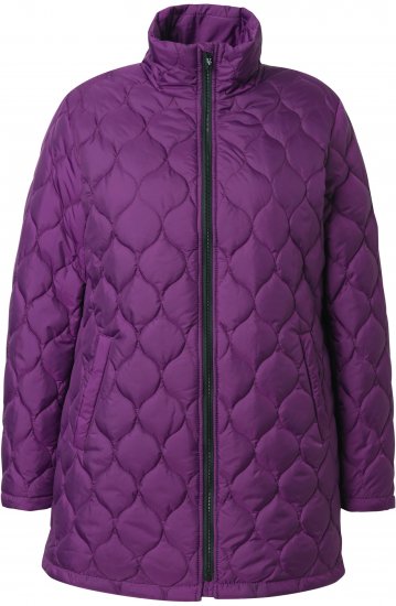 Ulla Popken HYPRAR Water-Repellent Quilted Jacket Plum - Jacken - 
