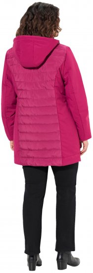 Ulla Popken HYPRAR Mixed Texture Water-Repellent Jacket Ruby - Jacken - 