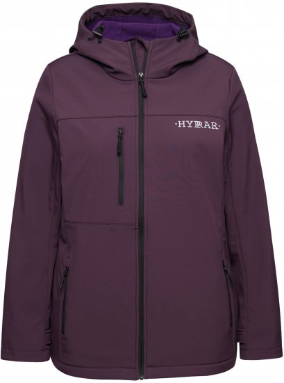 Ulla Popken HYPRAR Softshell Fleece Lined Jacket Dark Blackberry - Damengürtel - 