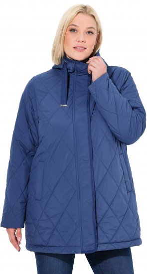 Ulla Popken HYPRAR Quilted Water-Repellent Jacket Medium Blue - Jacken - 