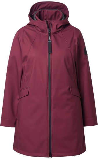 Ulla Popken HYPRAR Water Repellent Softshell Jacket Cherry - Jacken - 
