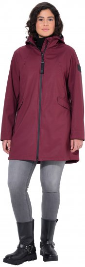 Ulla Popken HYPRAR Water Repellent Softshell Jacket Cherry - Jacken - 