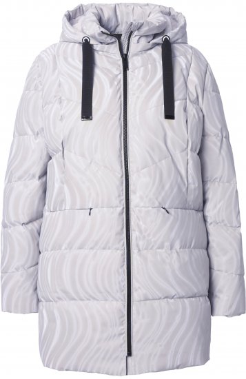 Ulla Popken HYPRAR Wave Quilted Water-Repellent Jacket Off-White - Jacken - 