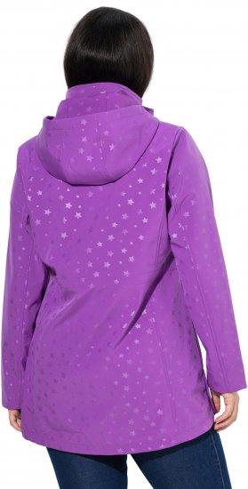 Ulla Popken HYPRAR Star Print Softshell Jacket Purple - Jacken - 