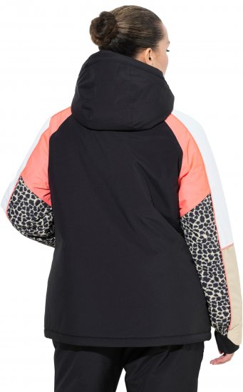 Ulla Popken HYPRAR Patchwork Sleeve Performance Jacket Black - Jacken - 