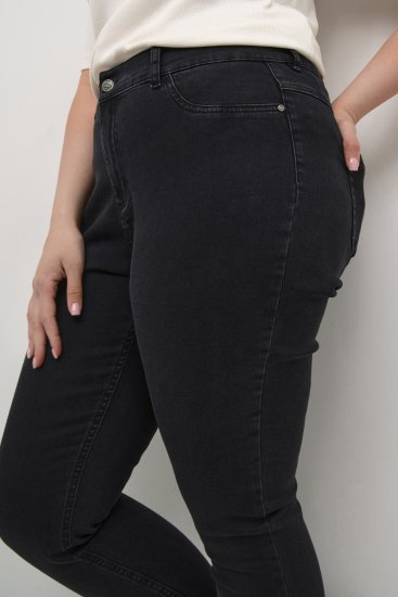Kaffe Curve Laurina Jeans Gewaschener schwarzer Denim - Jeans & Hosen in Großen Größen – Plus Size - 
