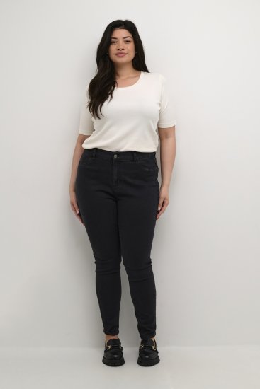 Kaffe Curve Laurina Jeans Gewaschener schwarzer Denim - Jeans & Hosen in Großen Größen – Plus Size - 