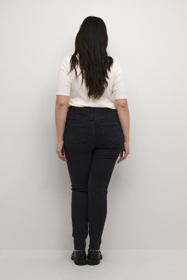 Kaffe Curve Laurina Jeans Gewaschener schwarzer Denim - Jeans & Hosen in Großen Größen – Plus Size - 