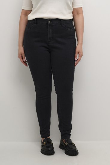 Kaffe Curve Laurina Jeans Gewaschener schwarzer Denim - Jeans & Hosen in Großen Größen – Plus Size - 