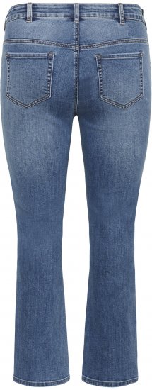 Kaffe Curve Dina Gerade Jeans in normaler Länge Blau - Jeans & Hosen in Großen Größen – Plus Size - 